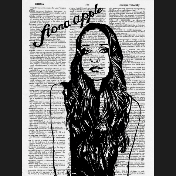 Fiona Apple Music Vintage Dictionary Art Print - Picture 4 of 4